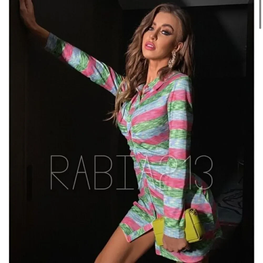 ZARA SHIRT DRESS WITH RUCHING‎